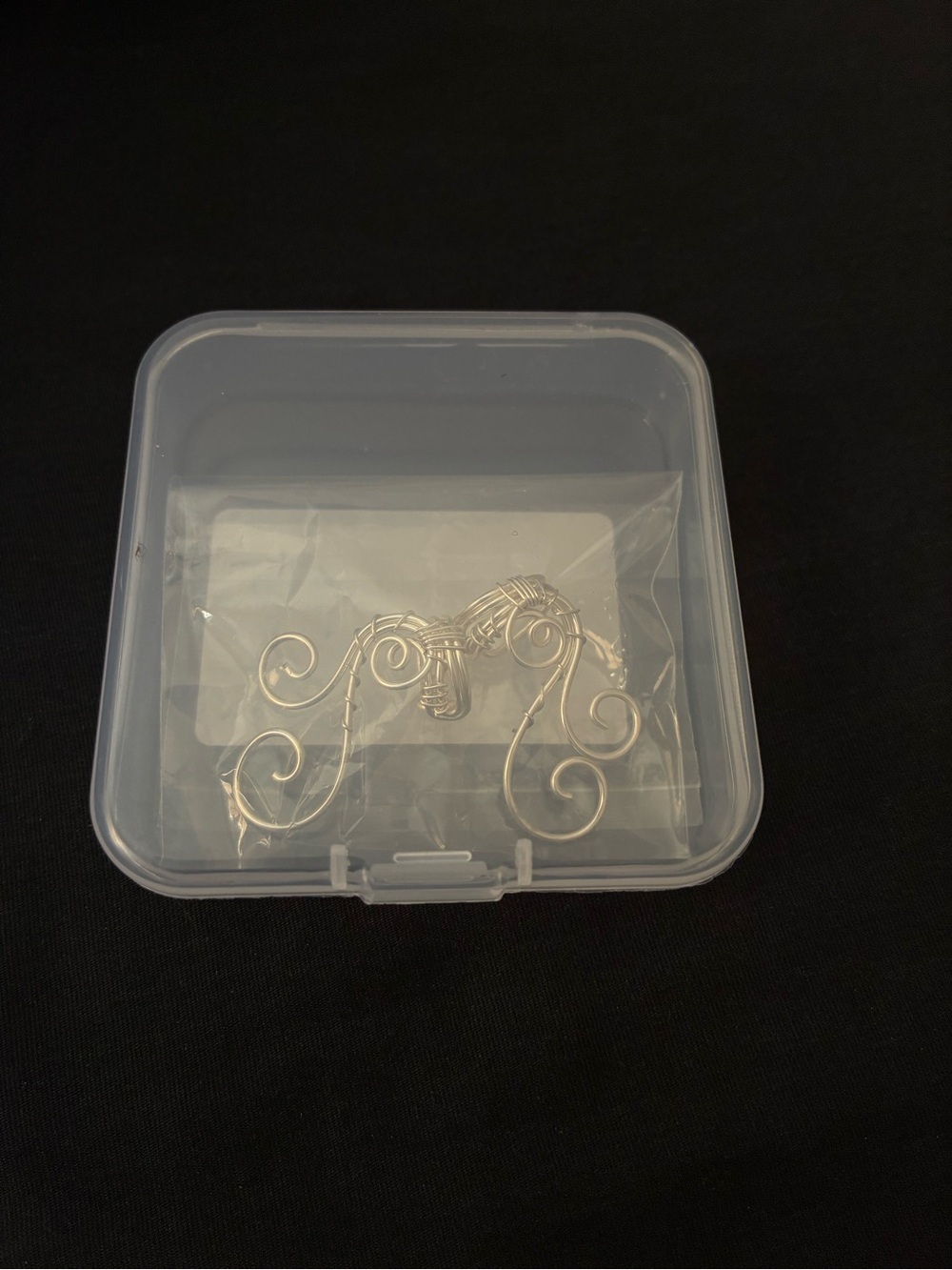 Silver Wire Ear Cuff Pair